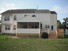 New Addition, New Screened Porch, New Deck with Railing by Compton Contracting
